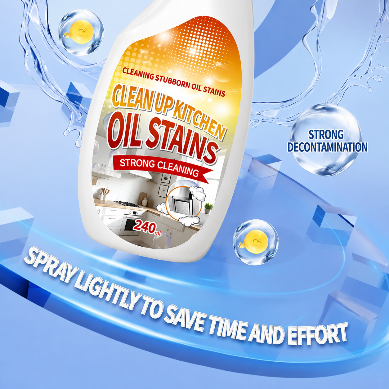 🔥 Heavy-Duty Kitchen Degreaser Foam Cleaner – Blast Grease in Seconds! 🧼