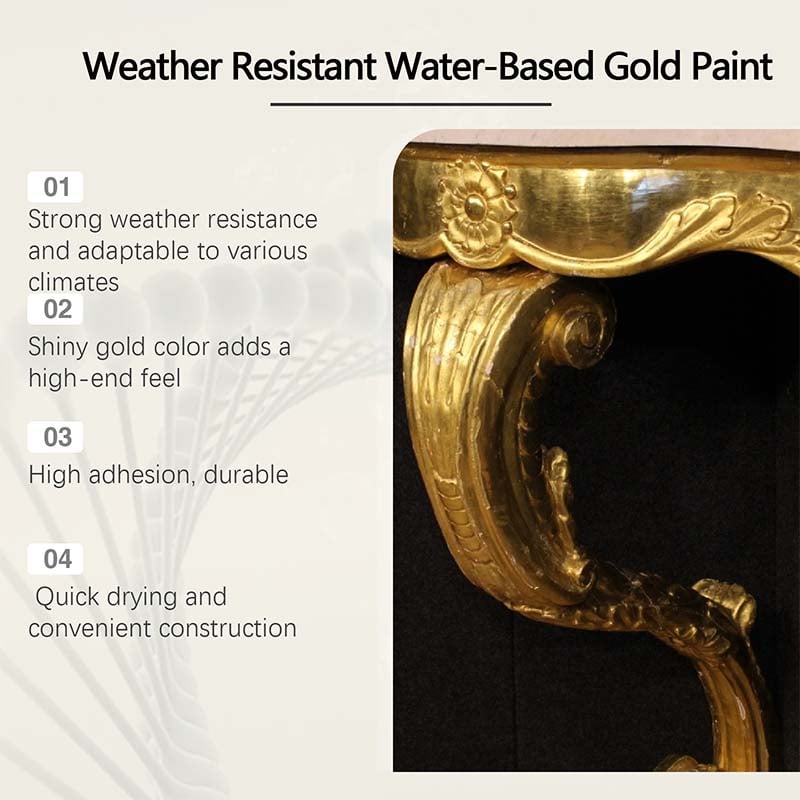 🎨🏡Water-Based Weather-Resistant Gold Paint