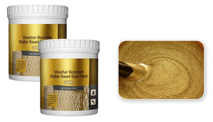🎨🏡Water-Based Weather-Resistant Gold Paint