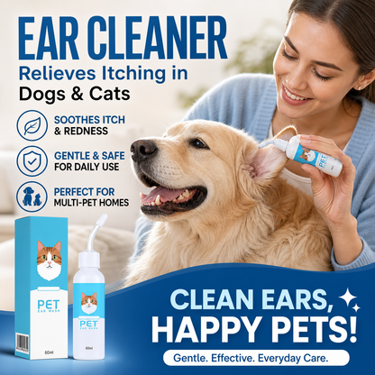 Gentle Pet Ear Wash I Odor-Free Cleaning for Dogs & Cats