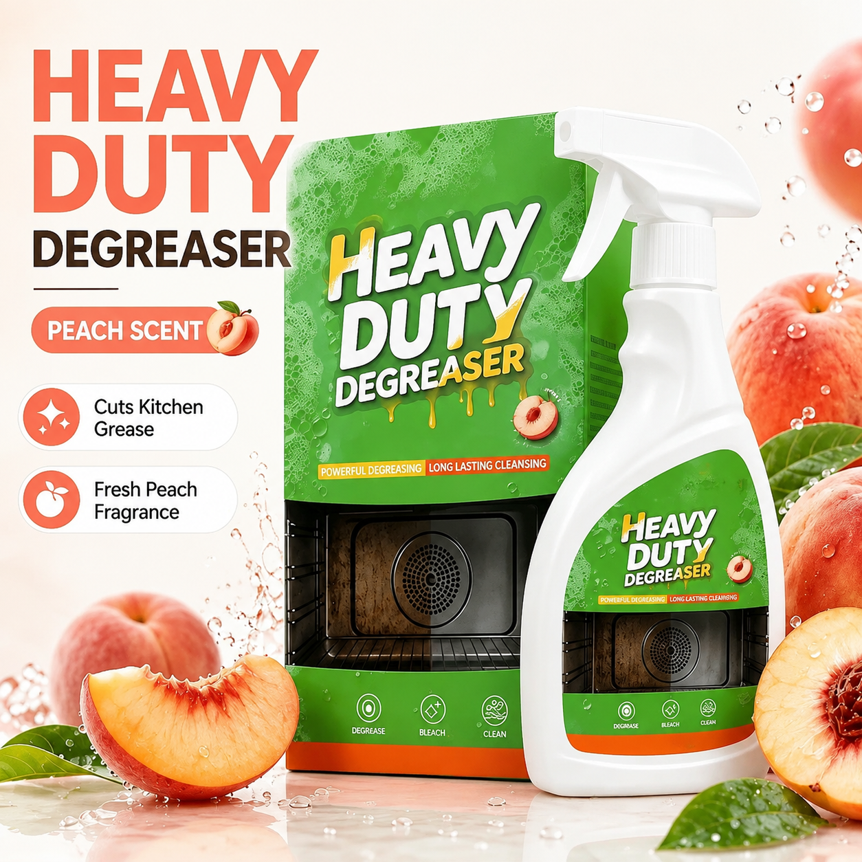 Heavy duty degreaser-Range Hood Cleaner Spray🧼🚀