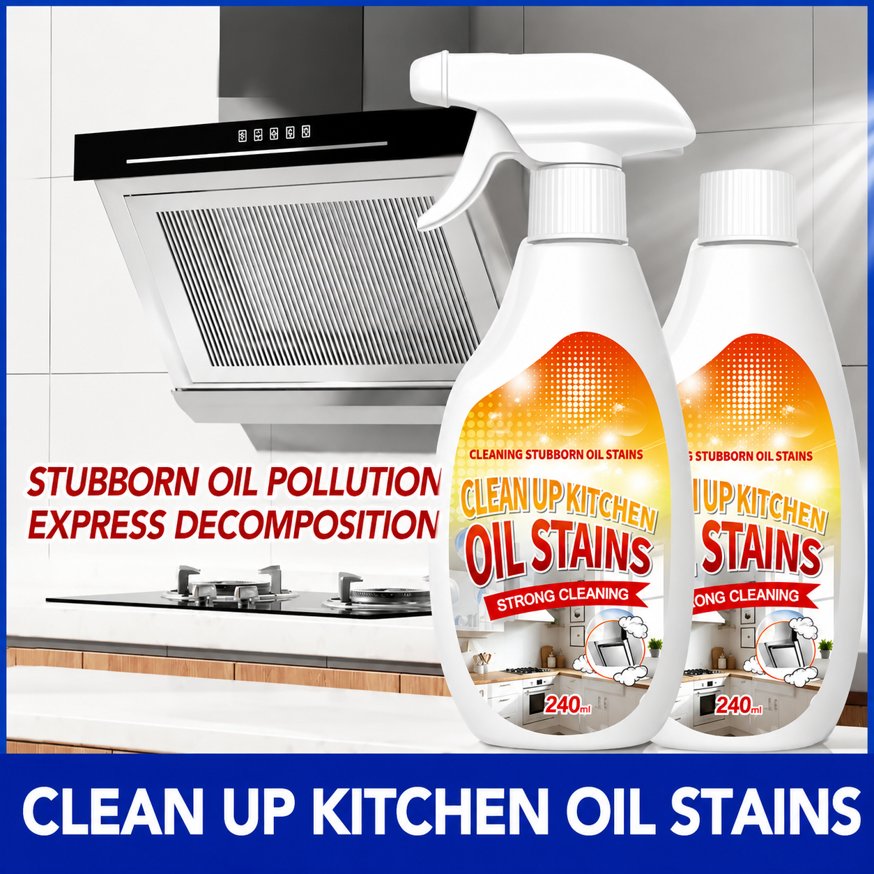 🔥 Heavy-Duty Kitchen Degreaser Foam Cleaner – Blast Grease in Seconds! 🧼