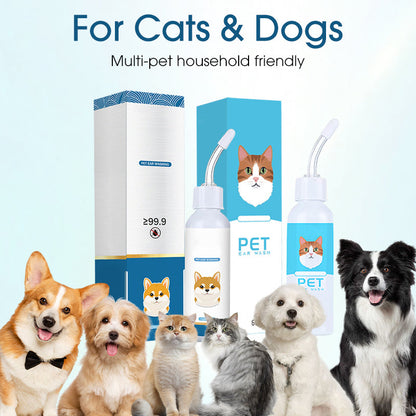 Gentle Pet Ear Wash I Odor-Free Cleaning for Dogs & Cats